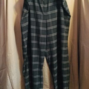 Lane Bryant gray checkered slacks